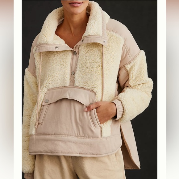 Anthro Daily Practice long sleeve Sherpa jacket - Picture 2 of 10